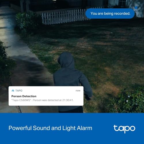 Tapo C560WS 4K 8MP Security Camera Outdoor, Outdoor Camera,Local Facial Recognise,Starlight Colour Night,CCTV Camera,IP66,360°AI Detection,WiFi 6,Flexible Storage,Google Home/Alexa,No Monthly fee