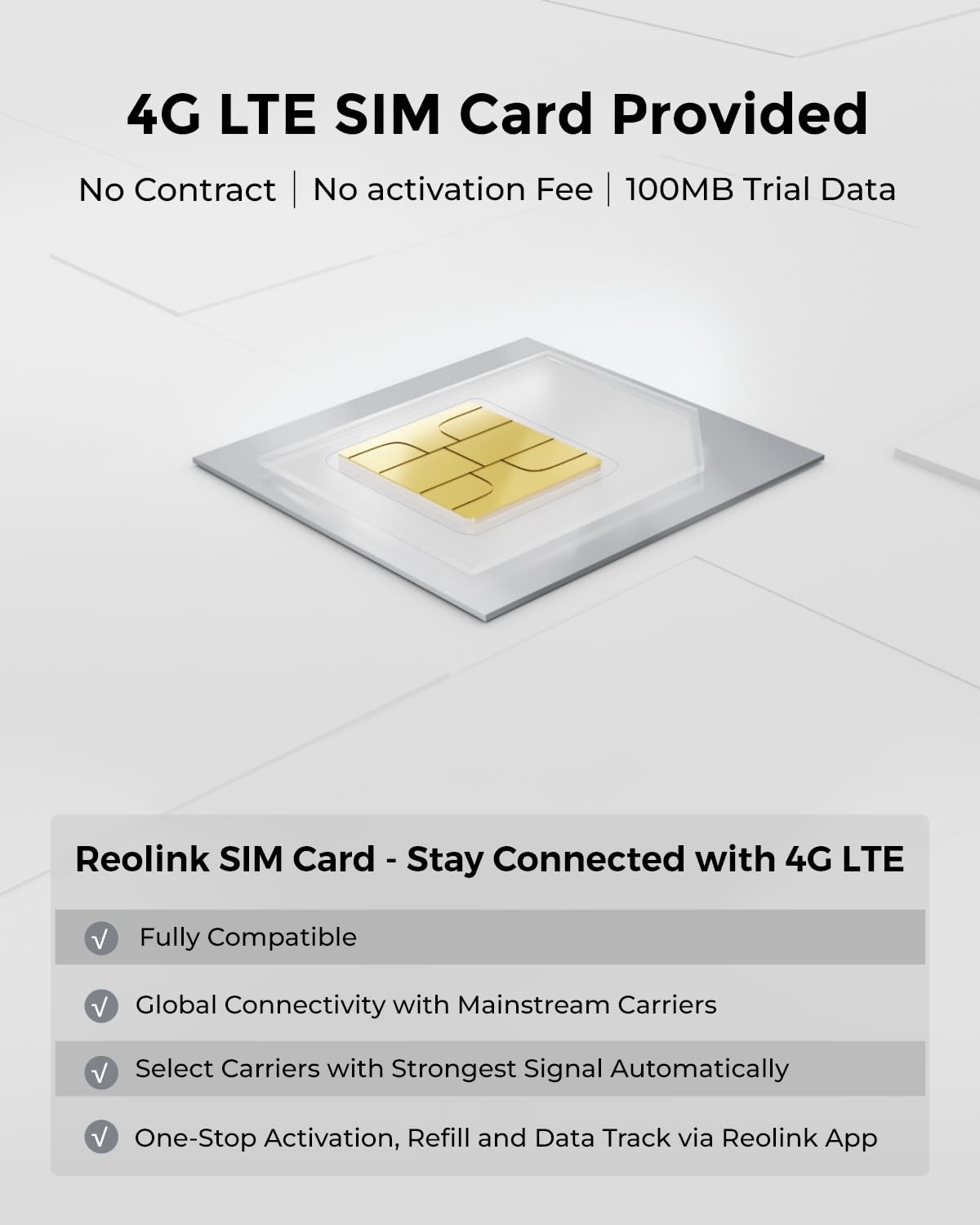 Reolink 4G LTE Security Camera Outdoor Wireless, Go Plus+Solar Panel, No Wifi Camera with Person/Vehicle/Animal Detection, 2-Way Audio, Battery Operated Security Camera, 2K Night Vision, Waterproof