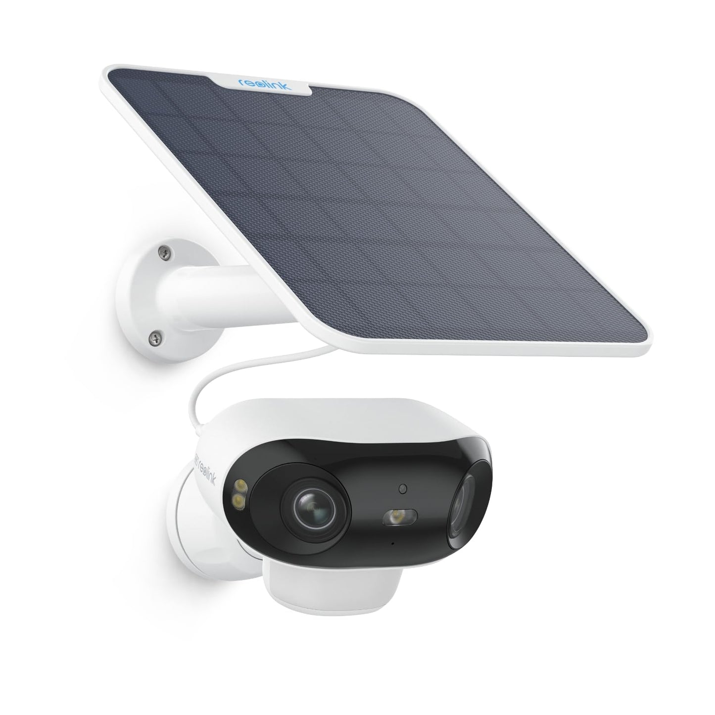 Reolink 4K Battery Security Camera Outdoor Wireless with Dual Lens 180° View, Argus 4 Pro + 6W Solar Panel, 2.4/5GHz WiFi, AI Detection, Colour Night Vision, Works with Alexa, No Subscription Fee
