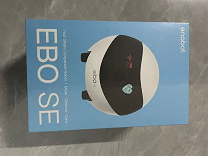 Enabot EBO SE FamilyBot,Pet Camera Home Security Camera,Movable Indoor WiFi Cam,2 Way Talk,Night Vision,1080P Video, Self Charging Rechargeable Wireless Camera for Pet/Elderly