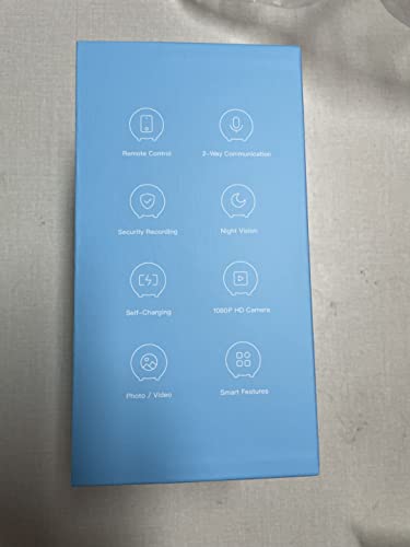 Enabot EBO SE FamilyBot,Pet Camera Home Security Camera,Movable Indoor WiFi Cam,2 Way Talk,Night Vision,1080P Video, Self Charging Rechargeable Wireless Camera for Pet/Elderly