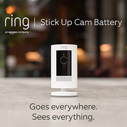 Ring Outdoor Camera Battery (Stick Up Cam) | HD wireless outdoor Security Camera 1080p Video, Two-Way Talk, Wifi, Works with Alexa | alternative to CCTV system | 30-day free trial of Ring Protect