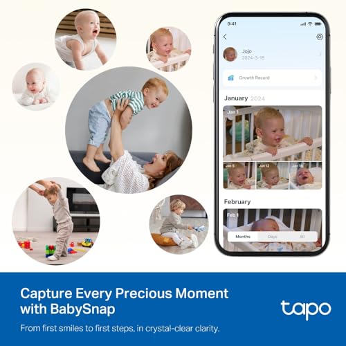 Tapo C840 2K 4MP Dual-Lens Baby Monitor,360° Baby Tracking Security Camera, HD Night Vision,AI Detection Indoor Cameras House Security,Sleep Analysis,Alexa,Google Home,Flexible Storage,No Monthly Fee