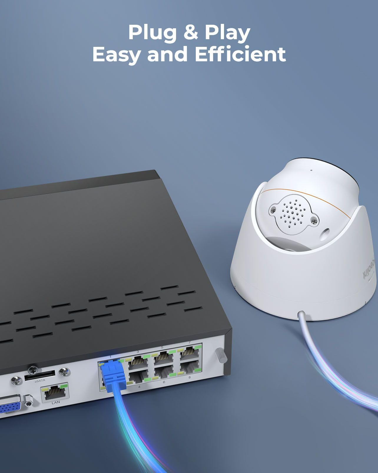 Reolink 4K+ PoE CCTV Security Camera System with Spotlights, 4X 12MP IP Cameras with Person/Vehicle Detection, 8CH NVR with 2TB HDD for 24/7 Continuous Recording, 2-Way Audio, RLK8-1200D4-A