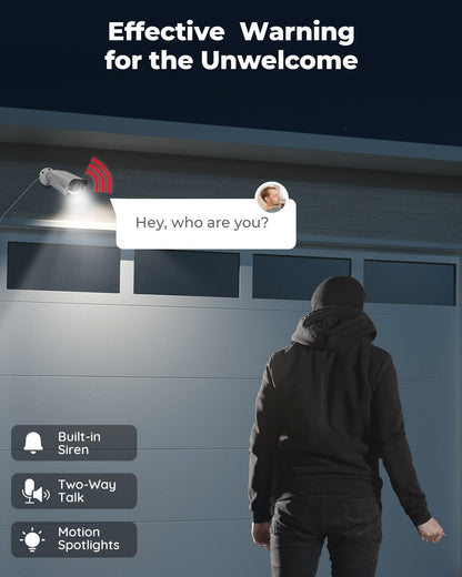 Reolink 4K PoE Security Camera with Human/Vehicle Detection, 5X Optical Zoom with Spotlight, Color Night Vision Motion Alerts Time-Lapse Two-Way Audio, RLC-811A