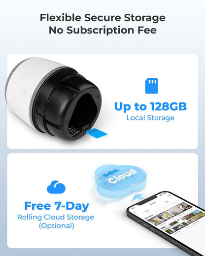 Reolink 4G LTE Security Camera Outdoor Wireless, Go Plus+Solar Panel, No Wifi Camera with Person/Vehicle/Animal Detection, 2-Way Audio, Battery Operated Security Camera, 2K Night Vision, Waterproof