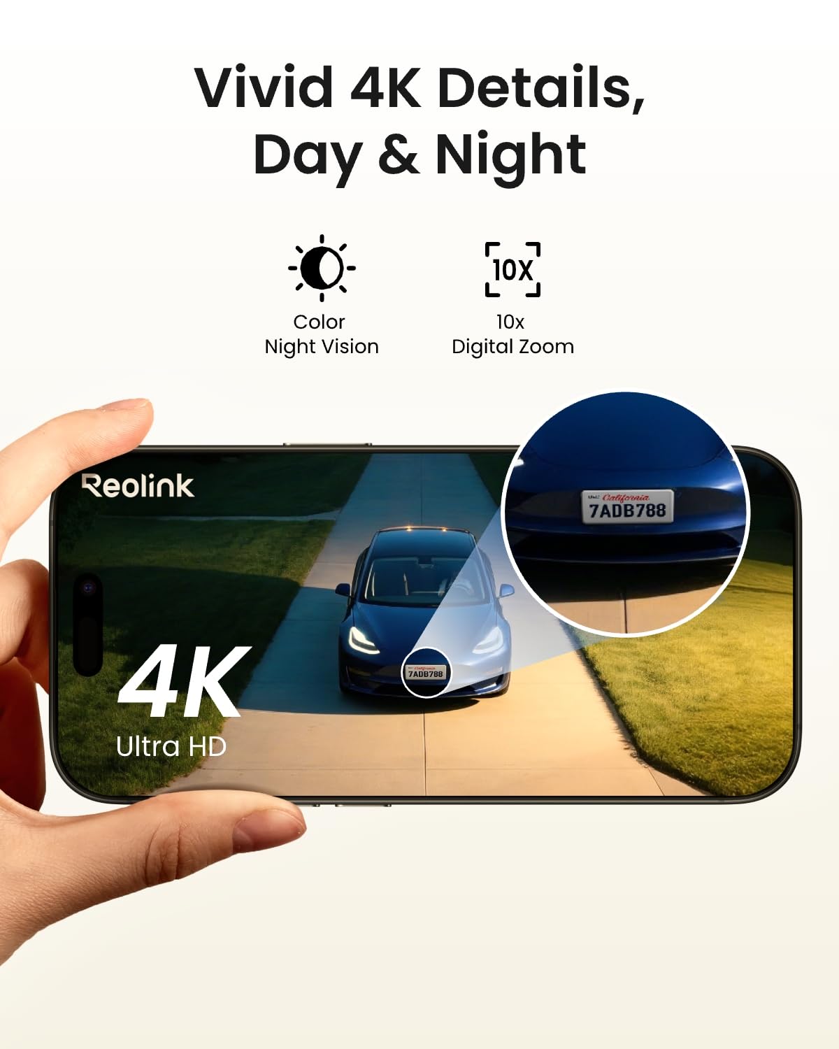 Reolink Home Hub+ 4K HD Security Camera Outdoor Wireless Kit, Argus PT Ultra+Solar Panel Home Security System, 64GB Local Storage, No Subscription Fee, 360° Surveillance, Night Vision, 2.4/5 GHz WiFi