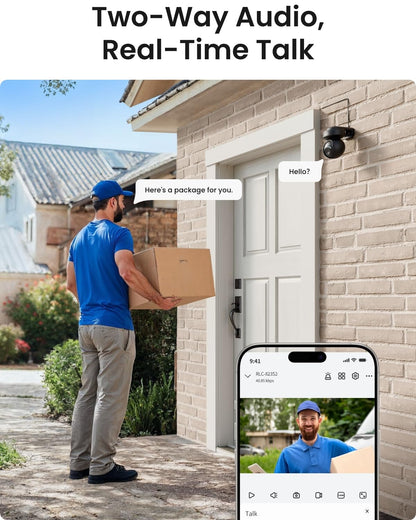 Reolink 5MP PTZ Camera E1 Outdoor, 2.4/5GHz WiFi CCTV Security Camera with 3X Optical Zoom, Human/Vehicle Tracking, Color Night Vision, 2-Way Audio, Support 512GB SD Card for 24/7 Protection, Black