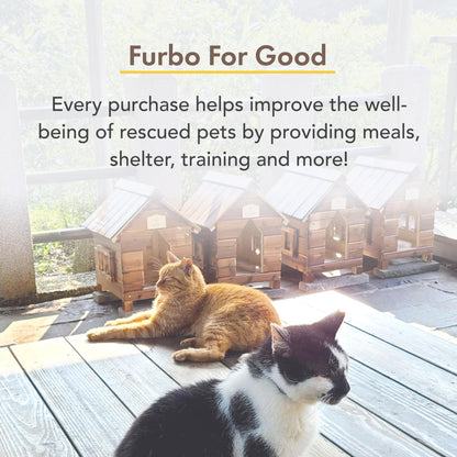 Furbo 360° Cat Camera [BASIC CAMERA]: Pet Monitor w/App, Rotating 360° View, Colour Night Vision, Auto-Tracking, Treat-toss, Meowing Alert. Loved by millions of pet parents worldwide